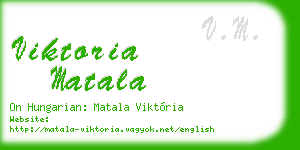 viktoria matala business card